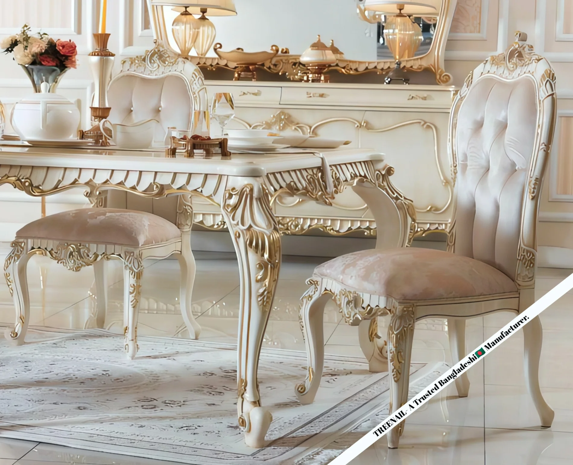 Colour Finish Dining Table